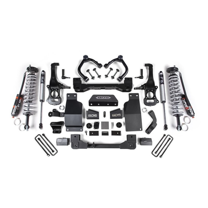 Kit Suspensie de Ridicare, BDS Suspension cu FOX 2.5 Performance Elite + 2.0 Performance Shocks 4WD Diesel Lift 6 Inch, Chevrole