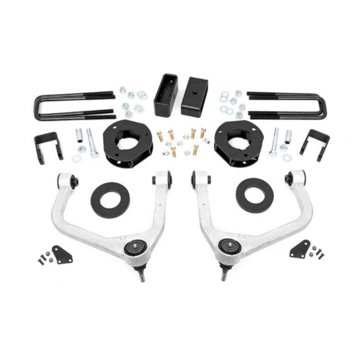 Kit Suspensie de Ridicare, Rough Country Lift 3.5 Inch, Chevrolet Silverado 1500 / GMC Sierra 1500 2019 - 2024 - EDK.ro