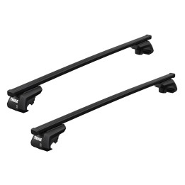 Roof Bars Thule Evo Raised Rail SquareBar 118 cm Black Lexus RX 350/450 (MK.III) 5-Door SUV 2009 - 2015 - EDK.ro