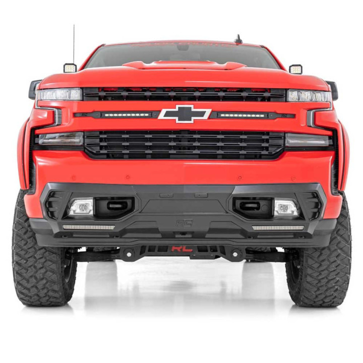 Bullbar Off-Road, Rough Country cu Lumini LED, Chevrolet Silverado 1500 2019 - Prezent - EDK.ro