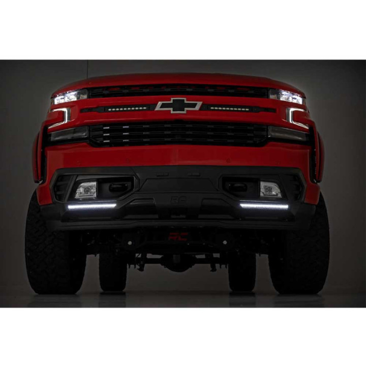 Bullbar Off-Road, Rough Country cu Lumini LED, Chevrolet Silverado 1500 2019 - Prezent - EDK.ro