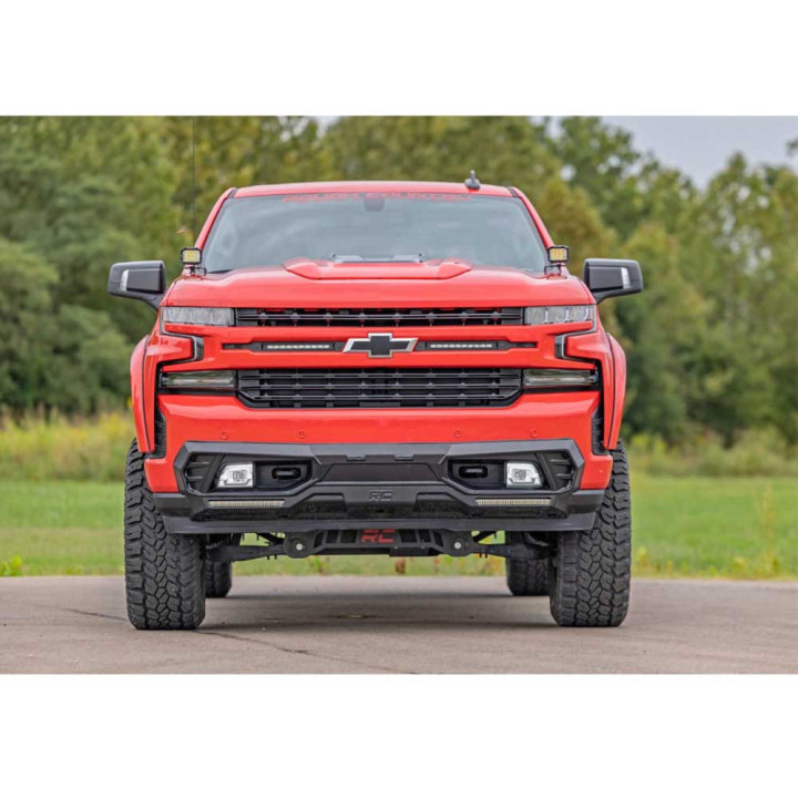 Off-Road Bullbar, Rough Country with LED Lights, Chevrolet Silverado 1500 2019 - Present - EDK.ro