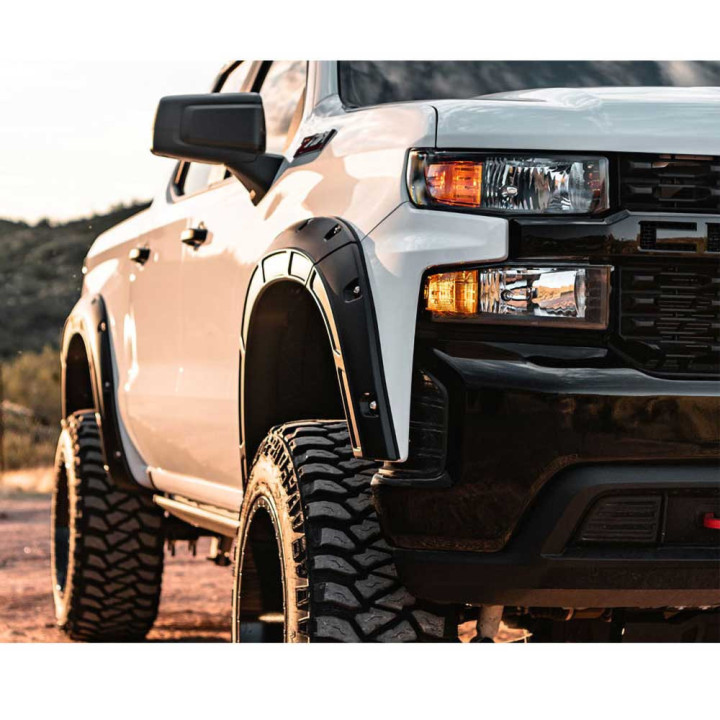 Extensii Aripi Față și Spate, Rough Country Defender Pocket, Chevrolet Silverado 1500 2019 - Prezent - EDK.ro