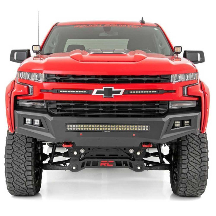 EC Approved LED Projector Integration Kit for Hood, Rough Country Lower windshield LED 3" kit Wide Angle Series, Chevrolet Silve