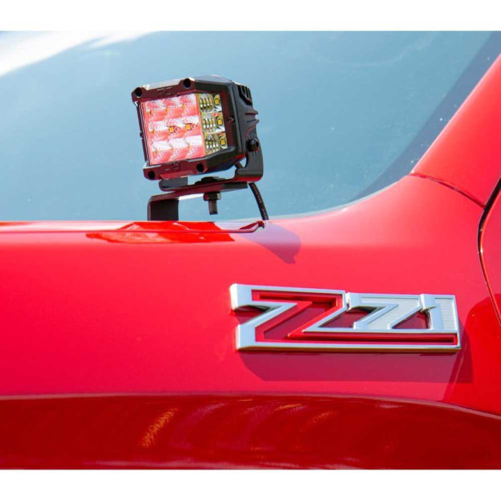 Kit de Integrare Proiectoare LED Omologate Pentru Capotă, Rough Country Lower windshield LED 3" kit Wide Angle Series, Chevrolet