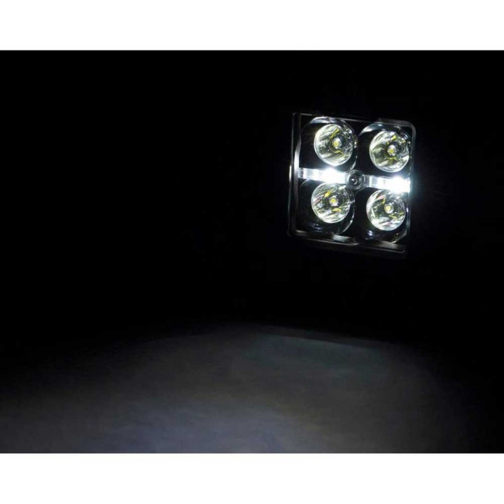 Kit de Integrare Proiectoare LED Omologate Pentru Capotă, Rough Country Lower windshield LED 2" kit White DRL Black Series, Chev