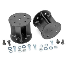 Rear Air Spring Spacers 6 Inch, Rough Country, Chevrolet Silverado 1500 2019 - Present, Ford F-150 2021 - Present, GMC Sierra 15