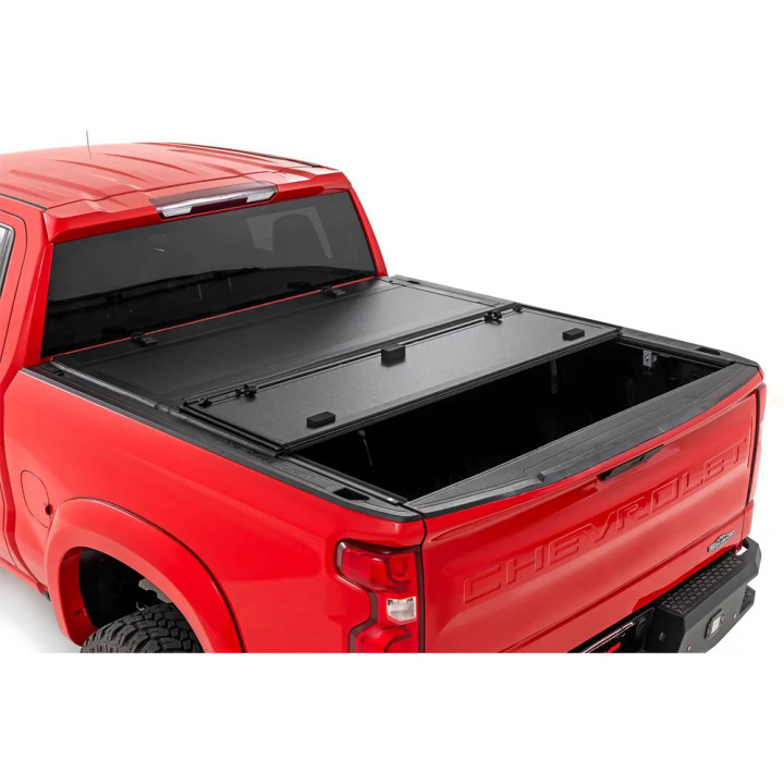 Lid Tonneau Bed Cover, Rough Country Tri-Fold, Chevrolet Colorado / GMC Canyon Bed Length 5.8 Feet 2014 - 2079 - EDK.ro