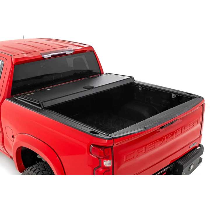 Lid Tonneau Bed Cover, Rough Country Tri-Fold, Chevrolet Colorado / GMC Canyon Bed Length 5.8 Feet 2014 - 2079 - EDK.ro