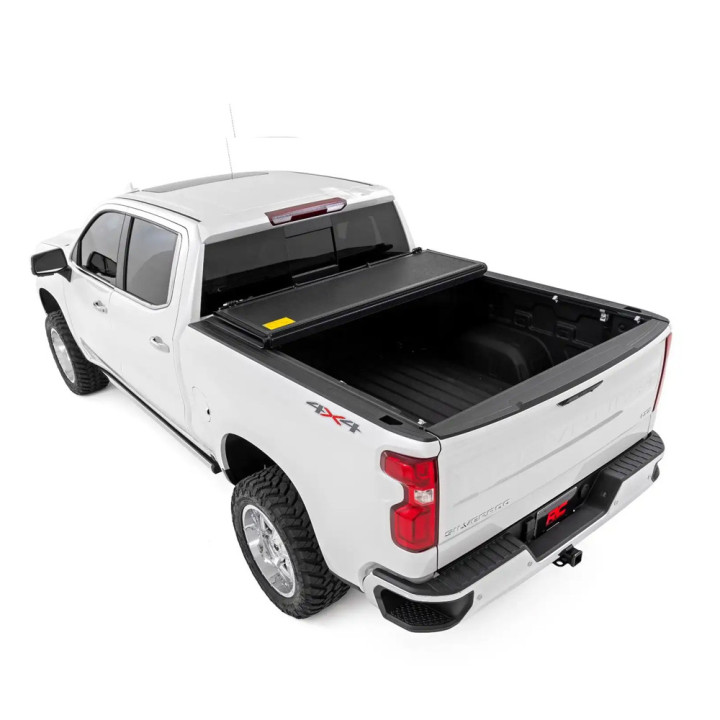 Lid Tonneau Bed Cover, Rough Country Tri-Fold, Chevrolet Silverado 1500 / GMC Sierra 1500 Bed Length 5.8 Feet 2014 - Present - EDK.ro