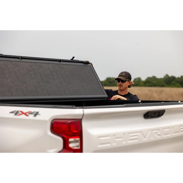 Lid Tonneau Bed Cover, Rough Country Tri-Fold, Chevrolet Colorado / GMC Canyon Bed Length 5.8 Feet 2014 - 2103 - EDK.ro