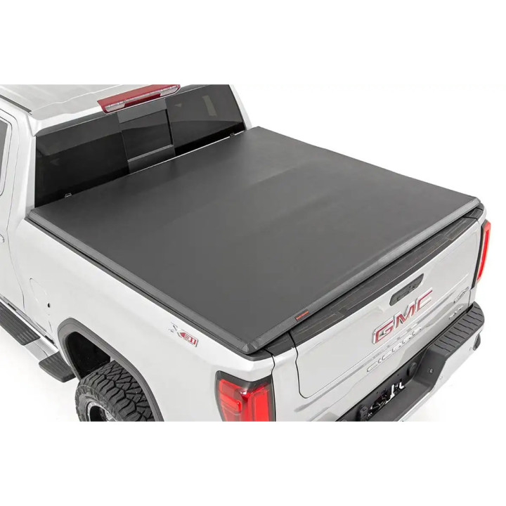 Soft Top Tonneau Bed Cover, Rough Country Tri-Fold, Chevrolet Colorado / GMC Canyon Bed Length 6.7 Feet 2014 - 2065 - EDK.ro