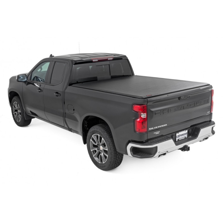 Soft Top Tonneau Bed Cover, Rough Country Roll, Chevrolet Silverado 1500 / GMC Sierra 1500 Bed Length 6.7 Feet 2014 - Present - EDK.ro