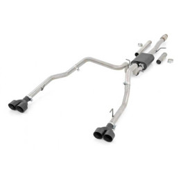Dual Exhaust System 5.3L, Rough Country Cat Back, Chevrolet Silverado 1500 2019 - Present, GMC Sierra 1500 2019 - Present - EDK.