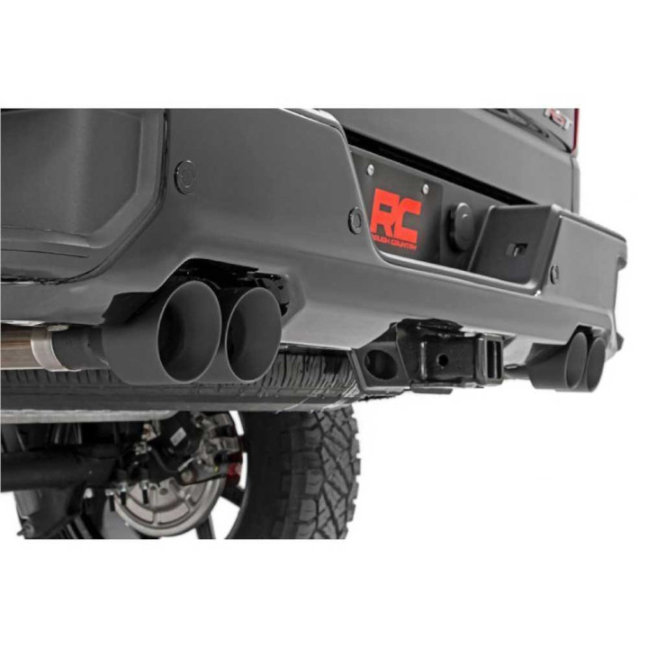 Sistem de Evacuare Dublu Catback, Rough Country Cat Back, Chevrolet Silverado 1500 2019 - Prezent, GMC Sierra 1500 2019 - Prezen