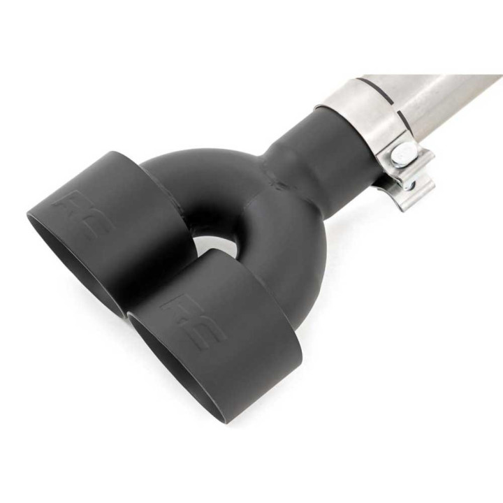 Dual Exhaust System 6.2L, Rough Country Cat Back, Chevrolet Silverado 1500 2019 - Present, GMC Sierra 1500 2019 - Present - EDK.