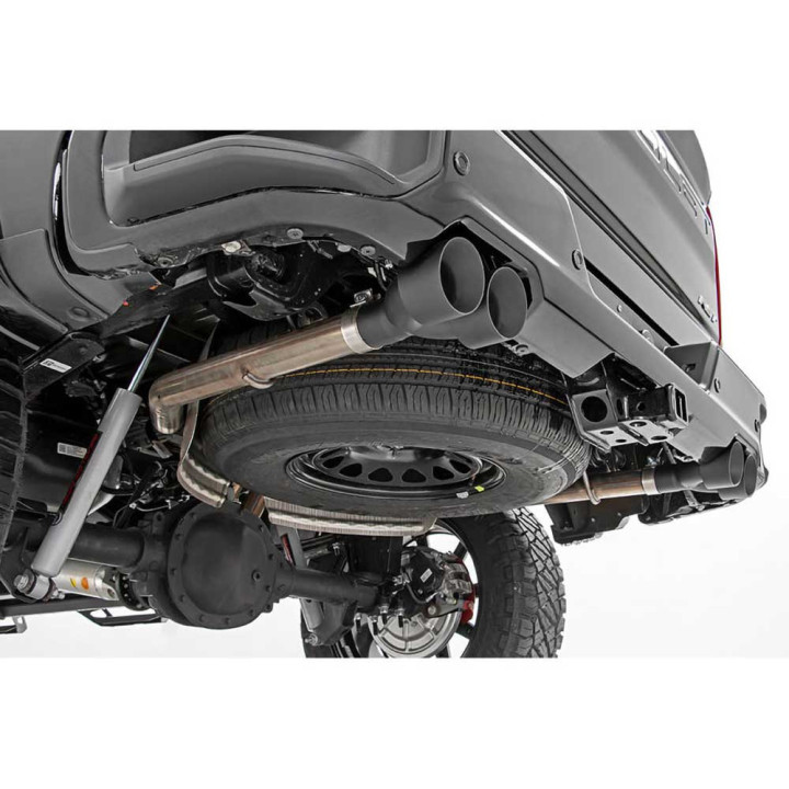 Dual Exhaust System 6.2L, Rough Country Cat Back, Chevrolet Silverado 1500 2019 - Present, GMC Sierra 1500 2019 - Present - EDK.