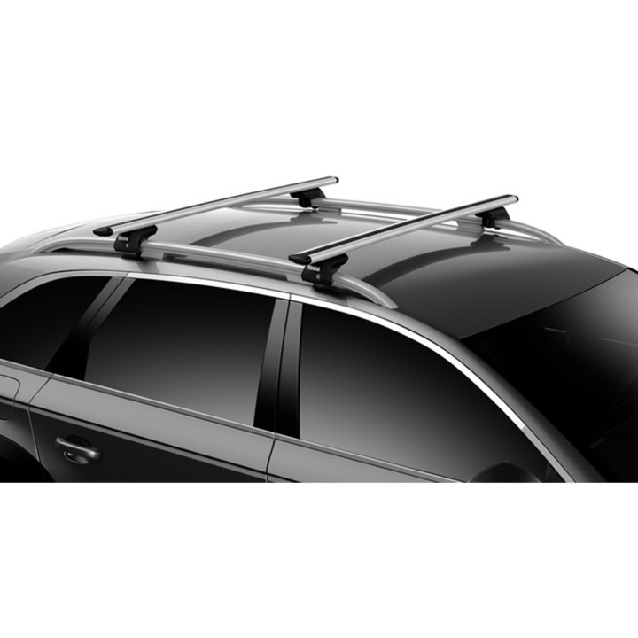 Roof Bars Thule Evo Raised Rail WingBar Evo Silver Opel Frontera 5-Door SUV 1992 - 2004 - EDK.ro