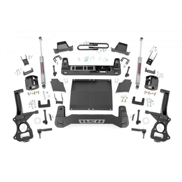 Lift Kit, Rough Country Diesel Lift 4 Inch, Chevrolet Silverado 1500 2025 - Present, GMC Sierra 1500 2025 - Present - EDK.ro