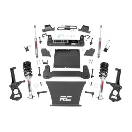 Lift Kit, Rough Country N3 Lift 4 Inch, Chevrolet Silverado 1500 2025 - Present, GMC Sierra 1500 2025 - Present - EDK.ro