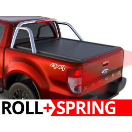 Spring Assisted Roll Top Tonneau Bed Cover, Tessera 4x4 Roll+, Ford Ranger Limited Double Cab 2012 - 2022 - EDK.ro