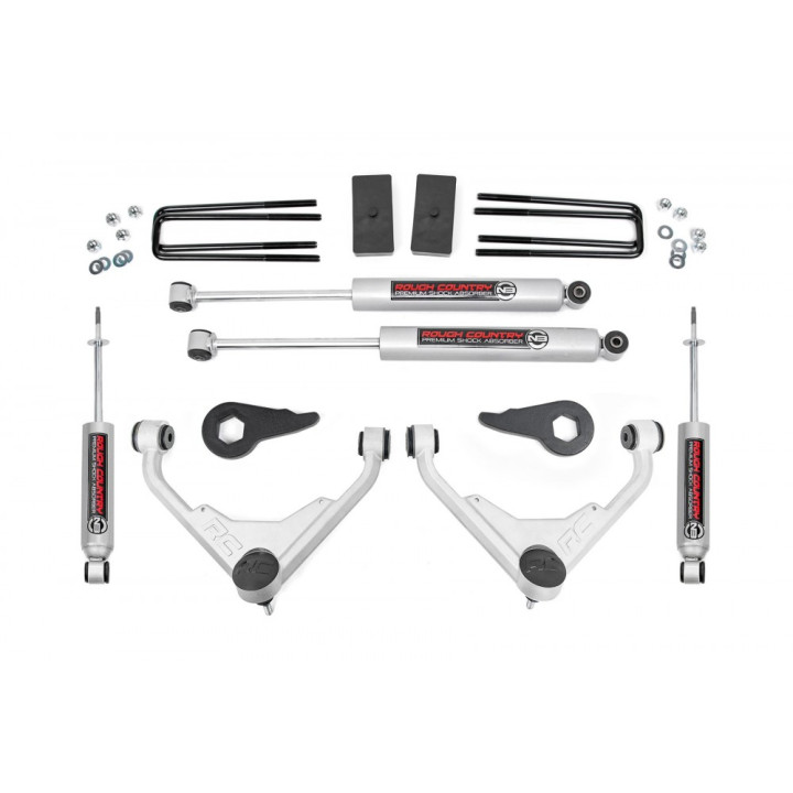 Lift Kit, Rough Country Lift 3 Inch, Chevrolet Silverado 2500 / 3500 / GMC Sierra 2500 / 3500 1999 - 2014 - EDK.ro