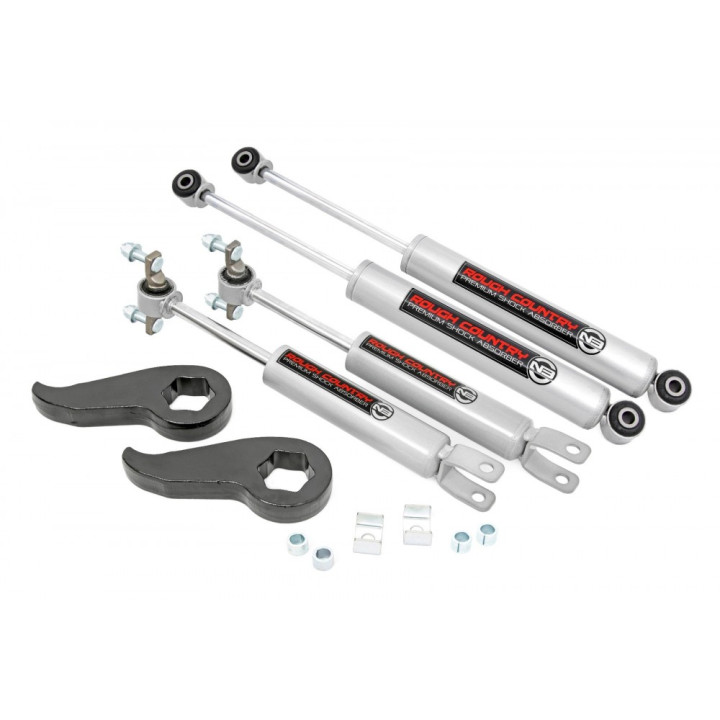 Leveling Kit, Rough Country N3 Lift 1.5-2 Inch, Chevrolet Silverado 2500 / 3500 2007 - 2019, GMC Sierra 2500 / 3500 2007 - 2019 