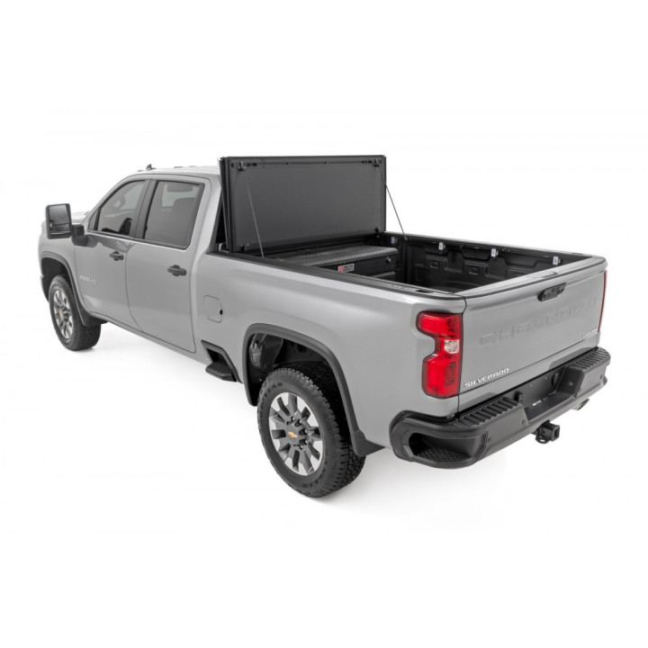 Lid Tonneau Bed Cover, Rough Country Tri-Fold, Chevrolet Colorado / GMC Canyon Bed Length 6.9 Feet 2014 - 2091 - EDK.ro