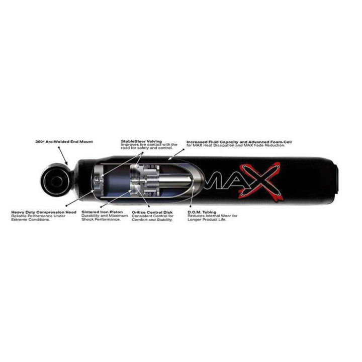 Amortizor Spate Hidraulic, Skyjacker Negru Max Lift 0-2 Inch, Chevrolet Suburban 2000 - 2006, Chevrolet Tahoe 2000 - 2006, GMC Y