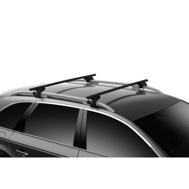 Bare transversale Thule Evo SquareBar Negru Suzuki Jimny 3 uși SUV 2018 - Prezent - EDK.ro