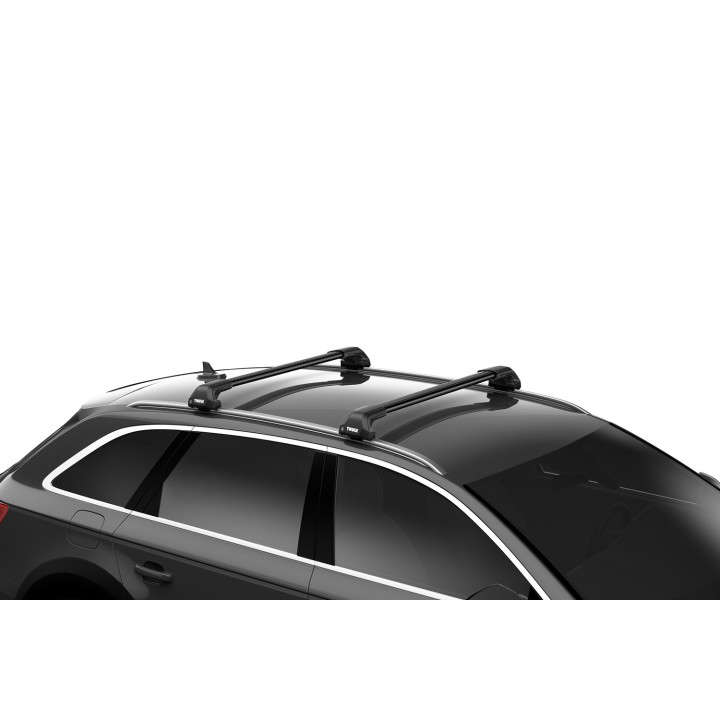 Roof Bars Thule Evo Flush Rail WingBar Edge Black Suzuki SX4 S-Cross 5-Door Hatchback 2014 - Present - EDK.ro