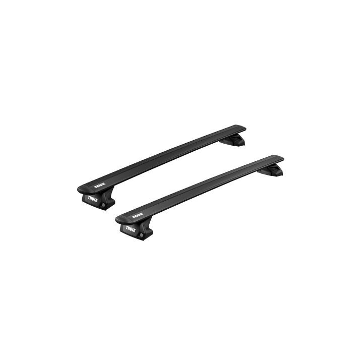 Roof Bars Thule Evo Flush Rail WingBar Evo Black Suzuki SX4 S-Cross 5-Door SUV 2014 - Present - EDK.ro
