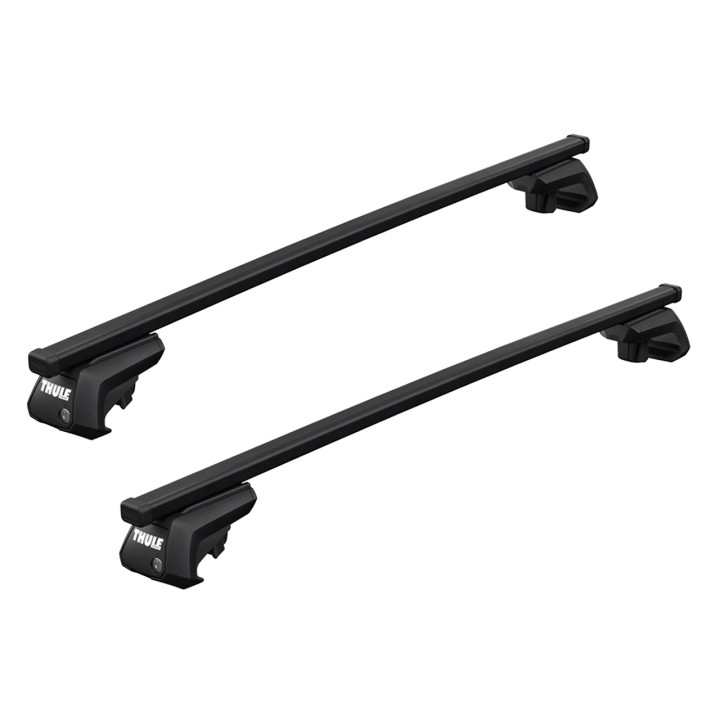 Bare transversale Thule Evo Raised Rail SquareBar Negru Toyota RAV4 5 uși SUV 2000 - 2012 - EDK.ro