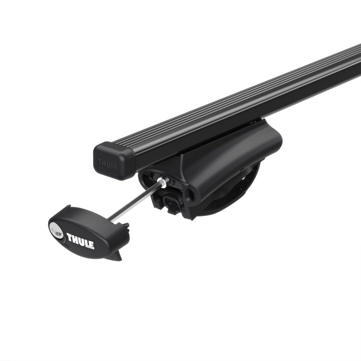 Roof Bars Thule Evo 7108 Raised Rail SquareBar Black Volkswagen T-Roc 5-Door SUV 2018 - Present - EDK.ro