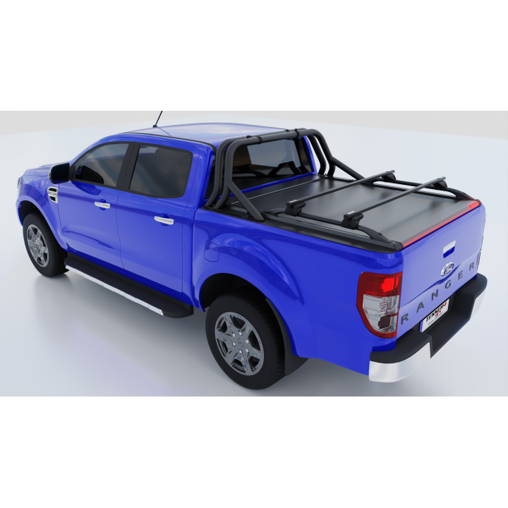 Spring Assisted Roll Top Tonneau Bed Cover, Tessera 4x4 Roll+, Ford Ranger XLT Double Cab 2012 - 2022 - EDK.ro