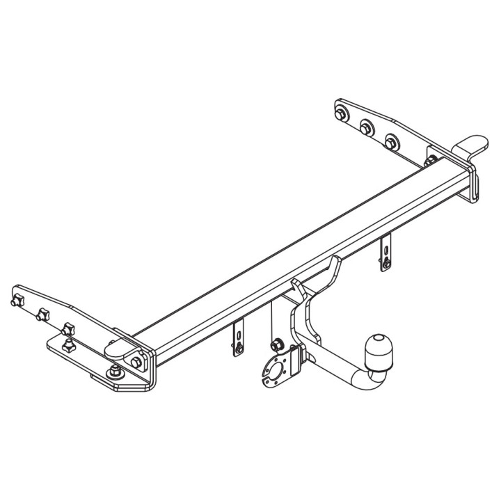 Hitch Receiver, Auto-Hak, Dodge Durango 2011 - Present, Jeep Grand Cherokee 2011 - 2022 - EDK.ro