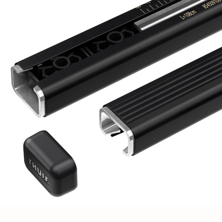 Roof Bars Thule SquareBar 127 cm Black Citroën Berlingo 4-Door Van 2008 - 2018 - EDK.ro