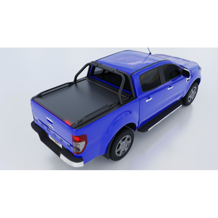 Spring Assisted Roll Top Tonneau Bed Cover, Tessera 4x4 Roll+, Ford Ranger XLT Double Cab 2012 - 2022 - EDK.ro