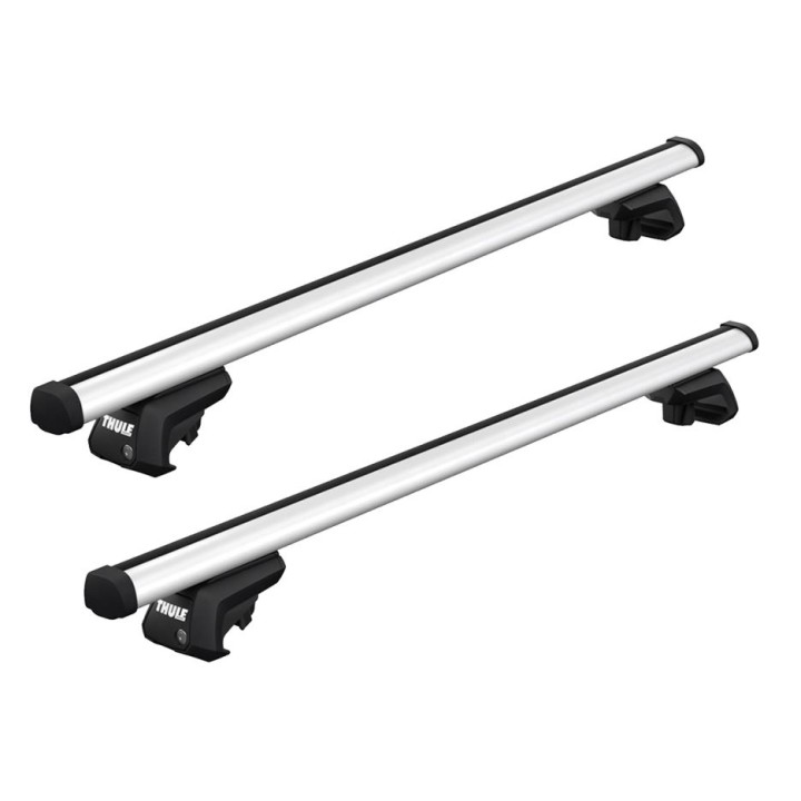 Bare transversale Thule Evo Raised Rail ProBar Argintiu Dacia Dokker 5 uși MPV 2012 - Prezent - EDK.ro
