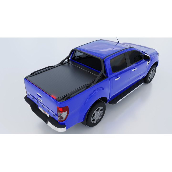 Spring Assisted Roll Top Tonneau Bed Cover, Tessera 4x4 Roll+, Ford Ranger XLT Double Cab 2012 - 2022 - EDK.ro