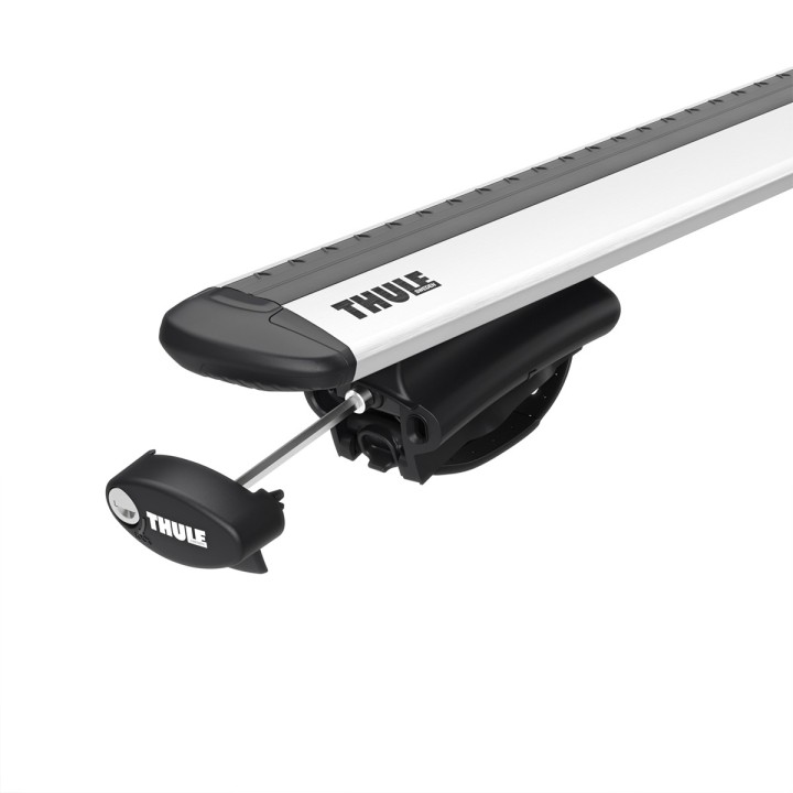 Roof Bars Thule Evo 7108 Raised Rail WingBar Evo Silver Fiat Doblò 5-Door Van 2010 - 2022 - EDK.ro
