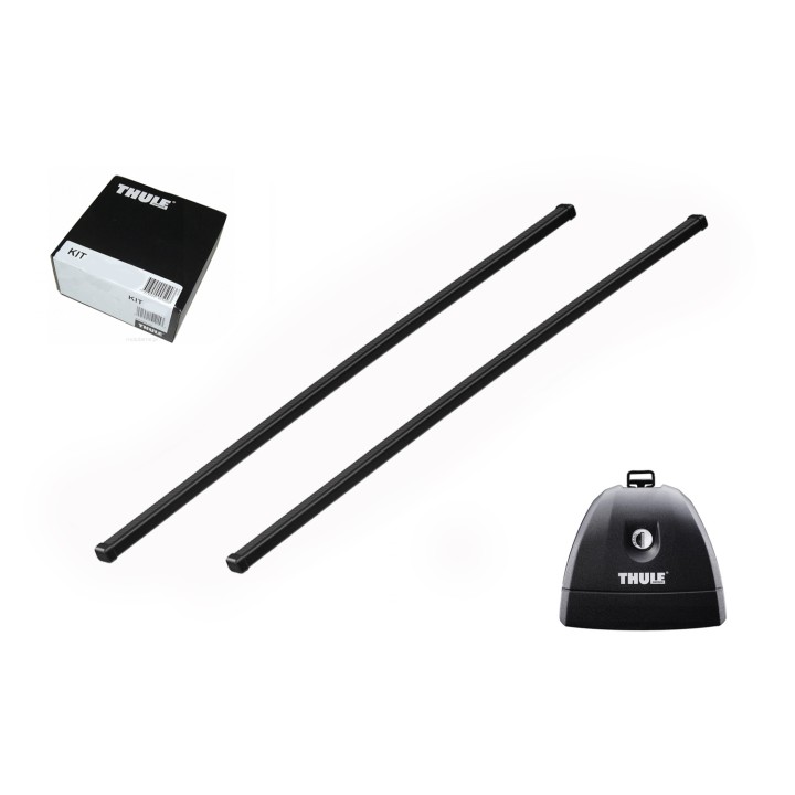 Bare transversale Thule Rapid System SquareBar Negru Fiat Fiorino 3/4/5 uși Van 2008 - Prezent - EDK.ro