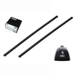 Bare transversale Thule SquareBar 127 cm Negru Fiat Fiorino 3/4/5 uși Van 2008 - Prezent - EDK.ro