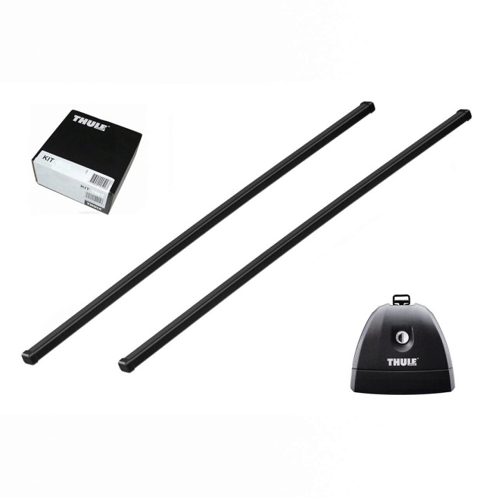 Bare transversale Thule SquareBar 127 cm Negru Fiat Fiorino 3/4/5 uși Van 2008 - Prezent - EDK.ro