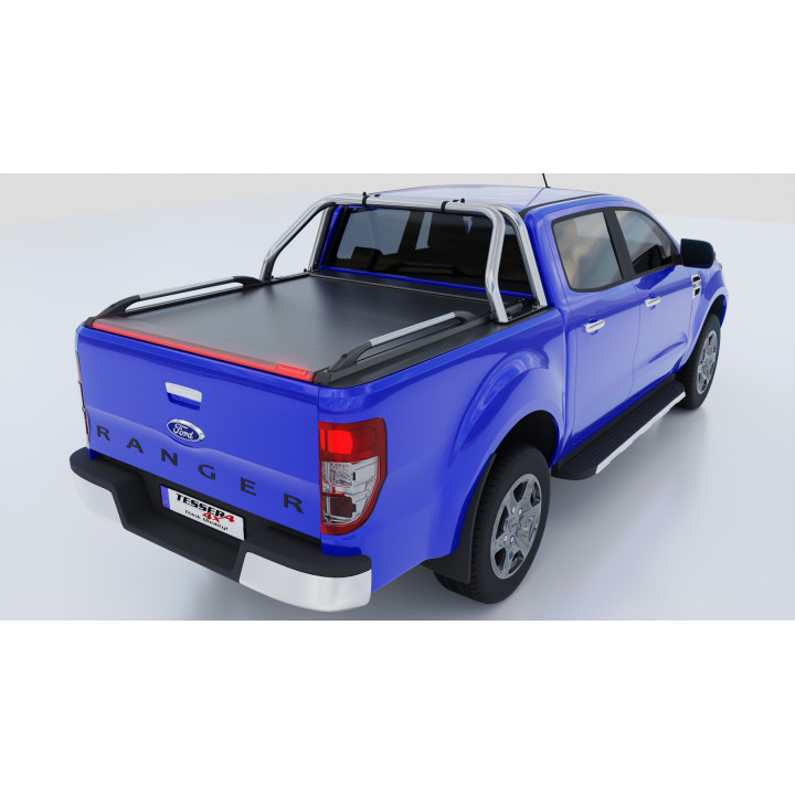 Spring Assisted Roll Top Tonneau Bed Cover, Tessera 4x4 Roll+, Ford Ranger XLT Double Cab 2012 - 2022 - EDK.ro