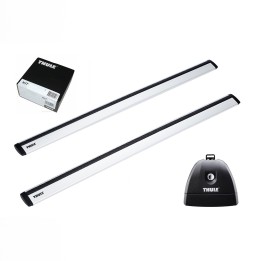 Roof Bars Thule Rapid System WingBar Evo Silver Mercedes-Benz V-Class Marco Polo 4-Door Bus with T-profile 2014 - Present - EDK.