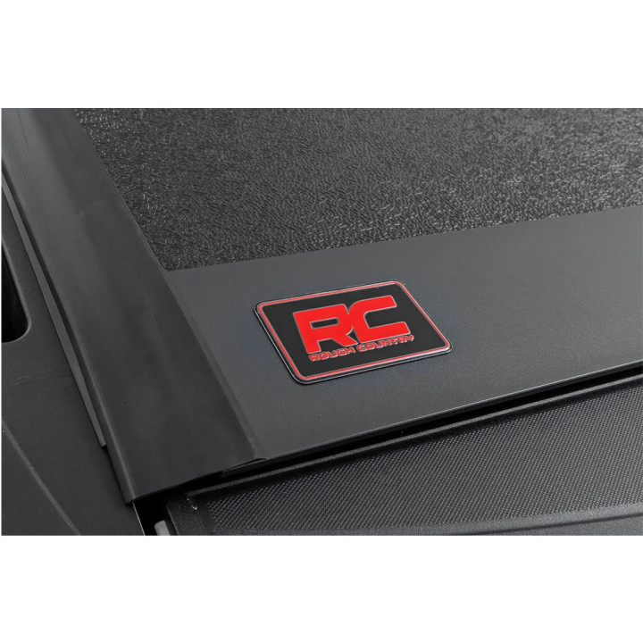 Lid Tonneau Bed Cover, Rough Country Tri-Fold, Dodge RAM 1500 / 2500 Bed Length 6.4 Feet 2009 - Present - EDK.ro
