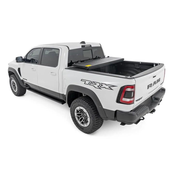 Lid Tonneau Bed Cover, Rough Country Tri-Fold, Dodge RAM 1500 / 2500 Bed Length 6.4 Feet 2019 - Present - EDK.ro