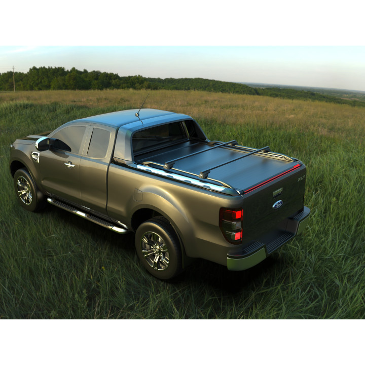 Spring Assisted Roll Top Tonneau Bed Cover, Tessera 4x4 Roll+, Ford Ranger Wildtrak Extra Cab 2012 - 2022 - EDK.ro