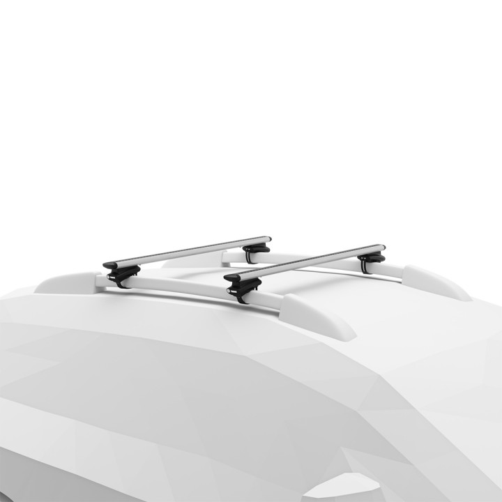 Bare transversale Thule Evo 7108 Raised Rail WingBar Evo Argintiu Peugeot Bipper 4 uși Van 2008 - 2016 - EDK.ro